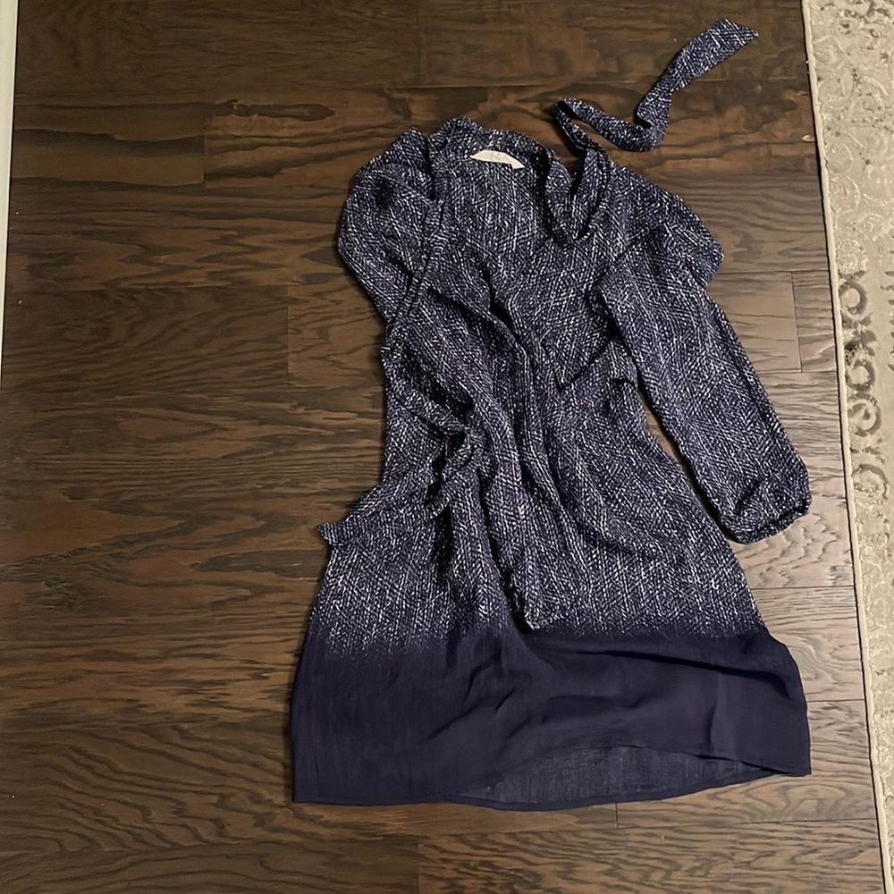 Shift Neck Tie Dress